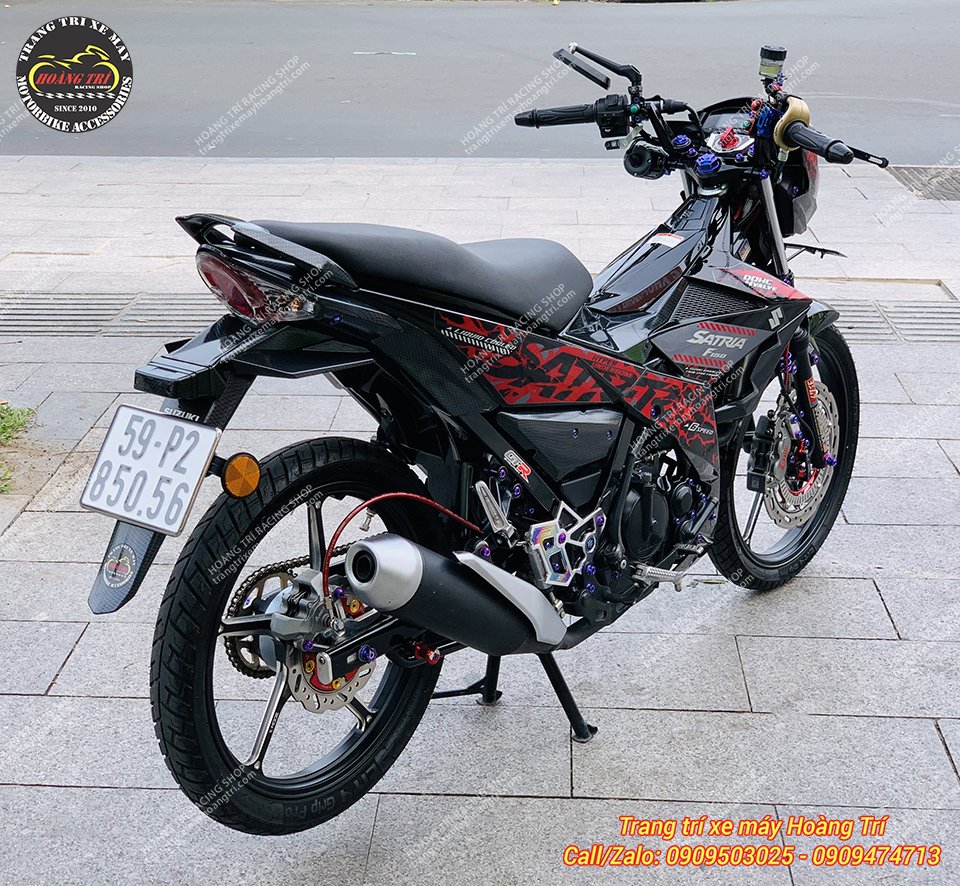 Độ kiểng Suzuki Satria phong cách HTR