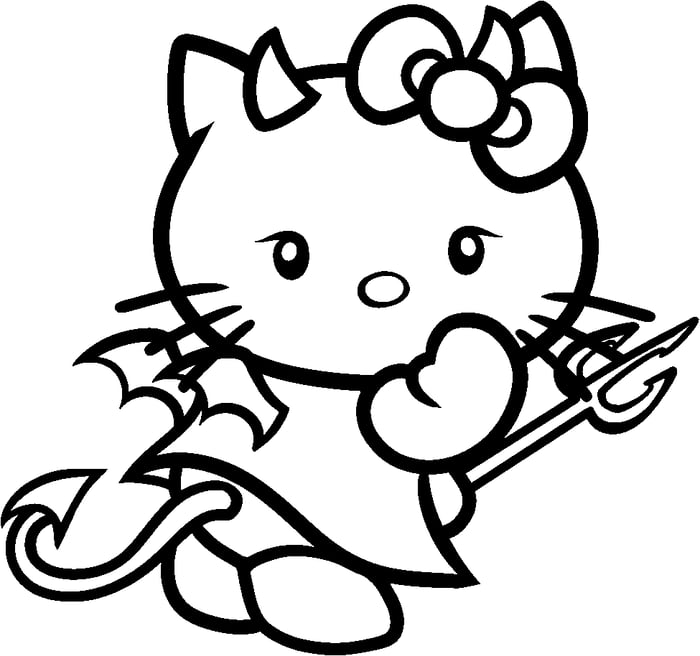 Bộ sưu tập tranh tô màu Hello Kitty đáng yêu