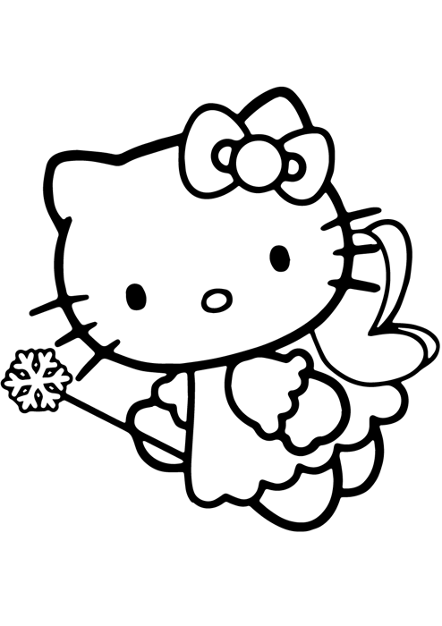 Bộ sưu tập tranh tô màu Hello Kitty đáng yêu