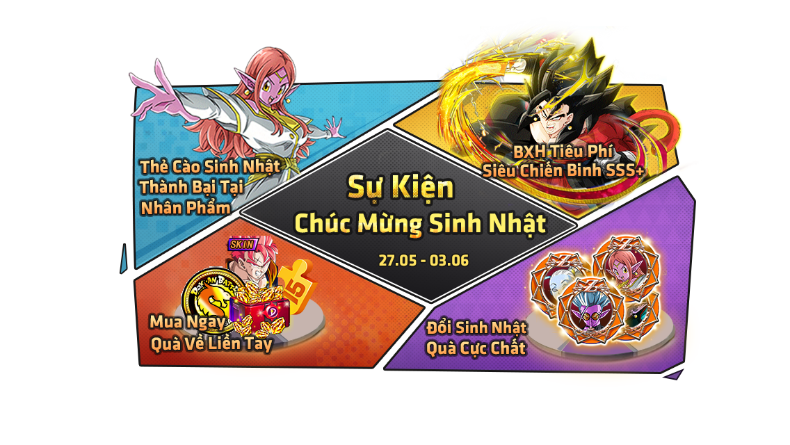 Combo Siêu Cấp - Rồng Thần Siêu Cấp - Game Đấu Tướng Dragonball