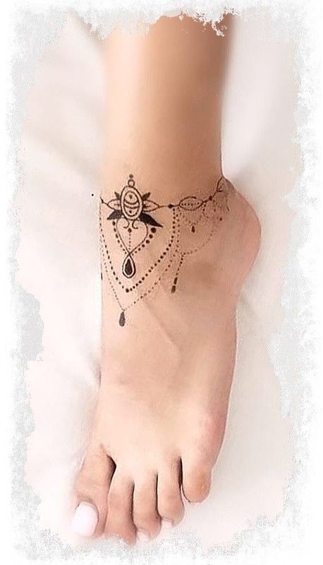 999+ hình xăm lắc chân mini cực độc đáo cho nam và nữ - Genztattoo