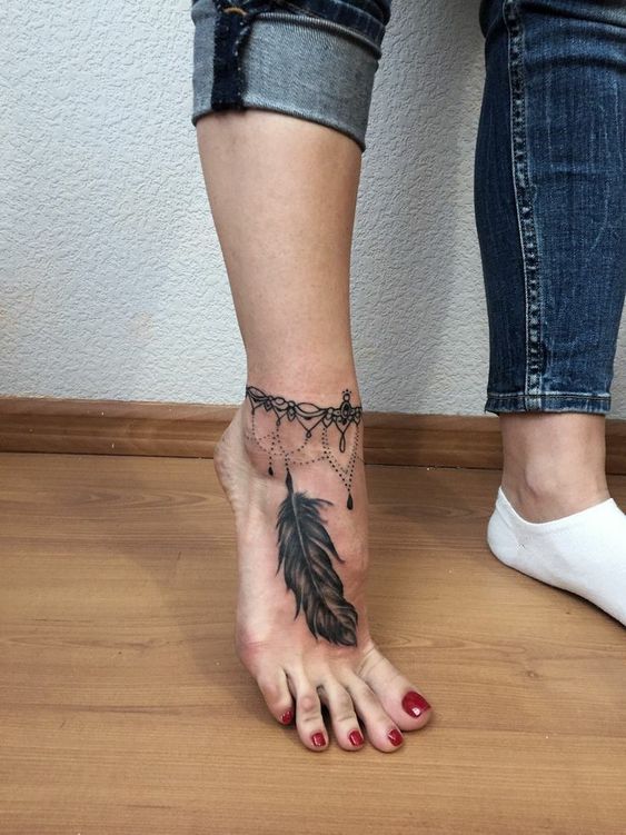 999+ hình xăm lắc chân mini cực độc đáo cho nam và nữ - Genztattoo