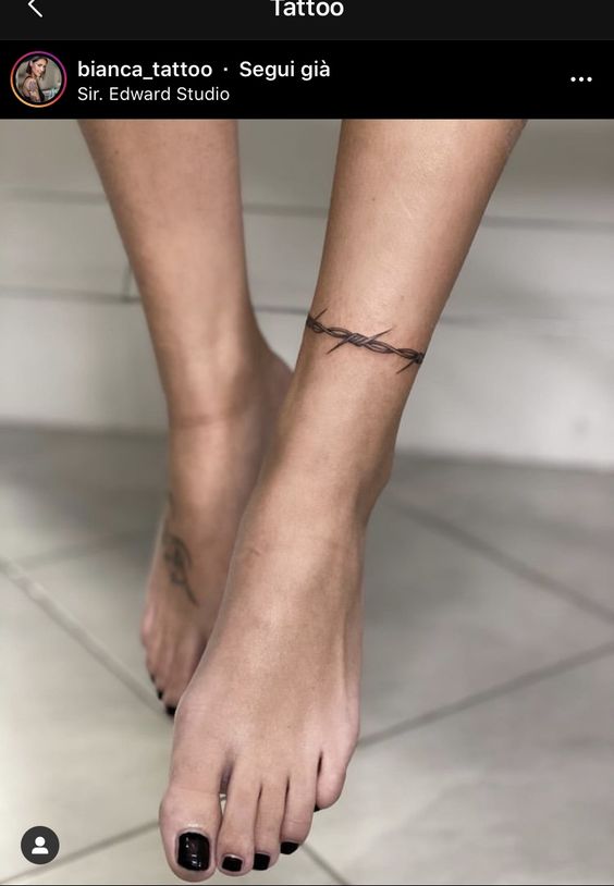 999+ hình xăm lắc chân mini cực độc đáo cho nam và nữ - Genztattoo