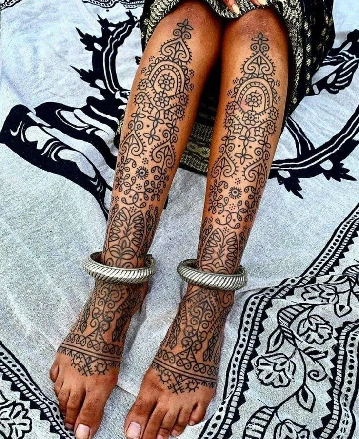 Top 500+ hình xăm full chân cho nam và nữ được chọn lọc - Genztattoo