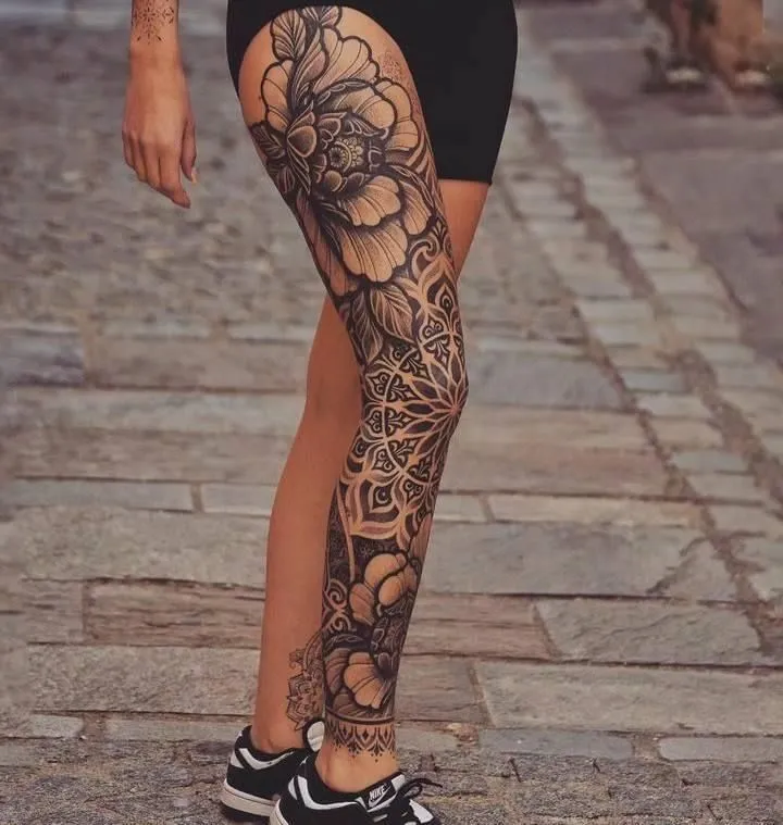 Top 500+ hình xăm full chân cho nam và nữ được chọn lọc - Genztattoo