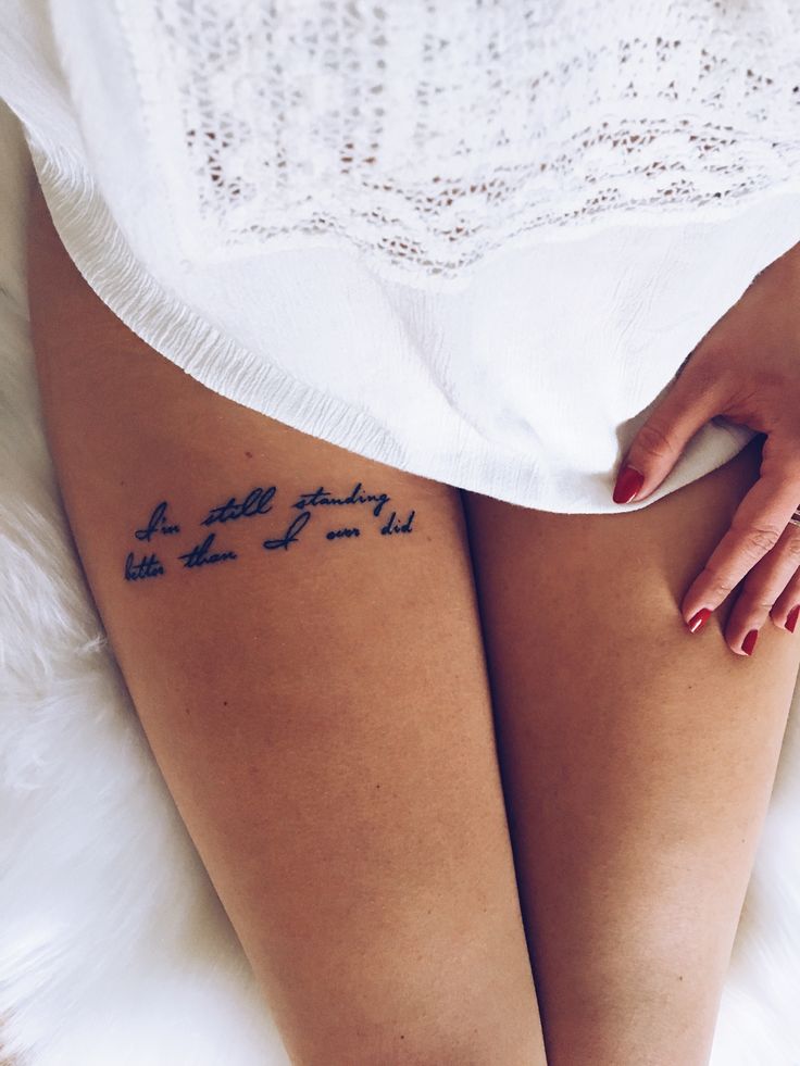 Trọn bộ 444+ hình xăm chữ ở đùi độc đáo, phong cách, ấn tượng - Genztattoo