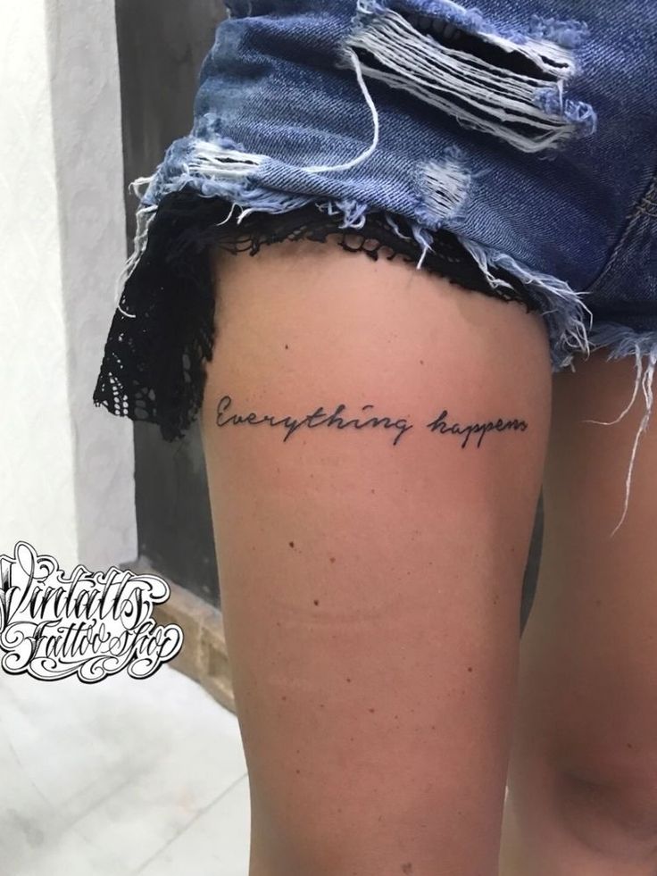 Trọn bộ 444+ hình xăm chữ ở đùi độc đáo, phong cách, ấn tượng - Genztattoo