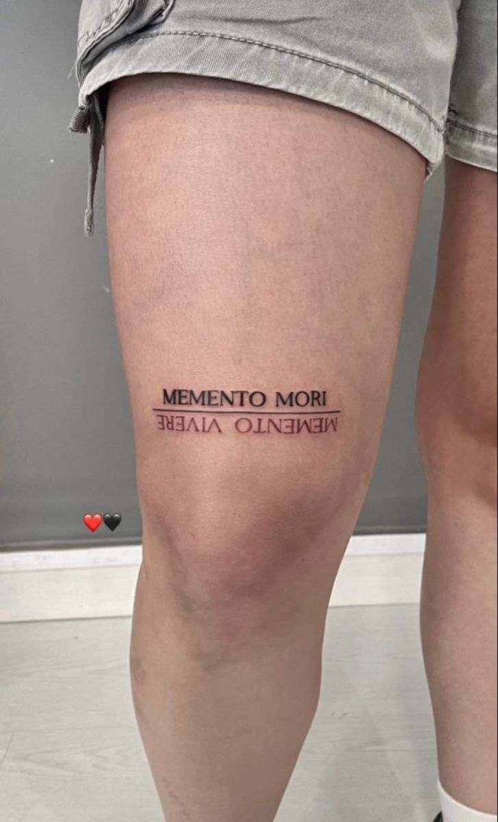 Trọn bộ 444+ hình xăm chữ ở đùi độc đáo, phong cách, ấn tượng - Genztattoo