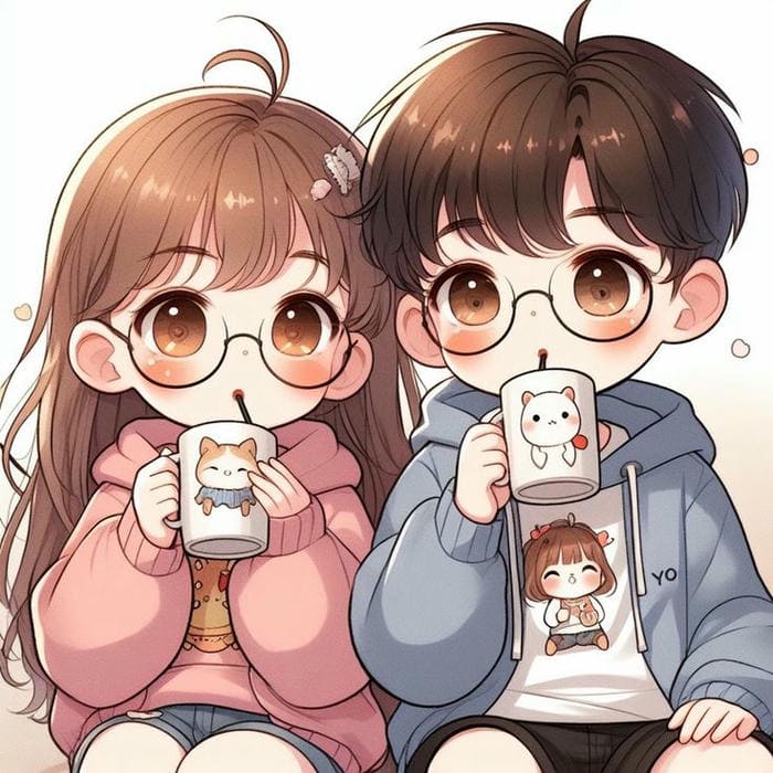 999+ Hình ảnh cặp đôi chibi anime cute dễ thương làm avatar đẹp