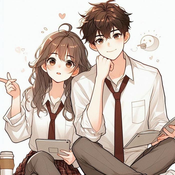 999+ Hình ảnh cặp đôi chibi anime cute dễ thương làm avatar đẹp